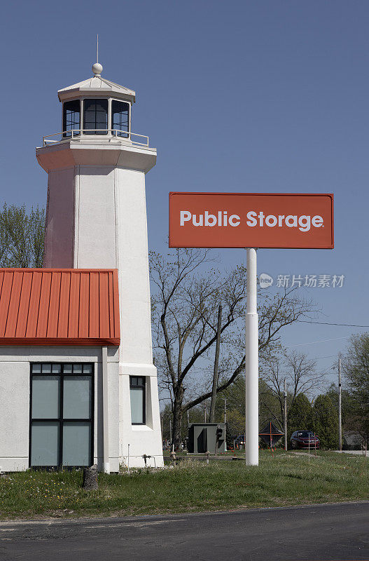 公共存储自存储位置。Public Storage是美国最大的自助存储服务品牌。